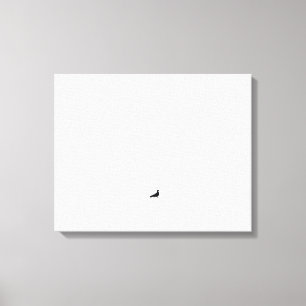 Solitary Bird on the Sandy Shores of Rio Vermelho Canvas Print