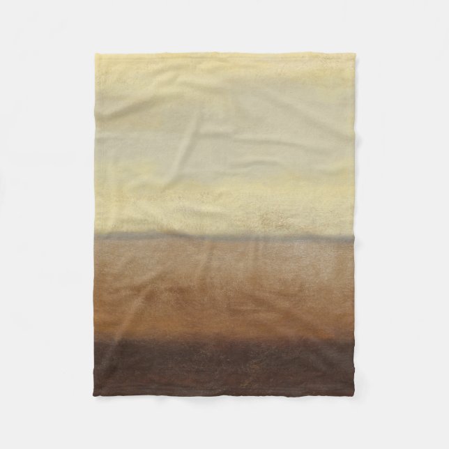 Solitary Desert Landscape by Norman Wyatt Fleece Blanket (Front)