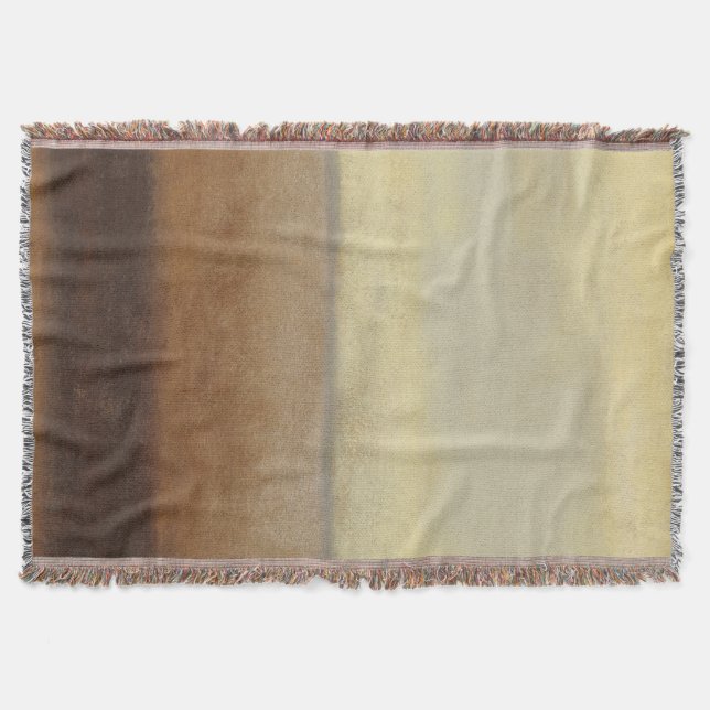 Solitary Desert Landscape by Norman Wyatt Throw Blanket (Front)