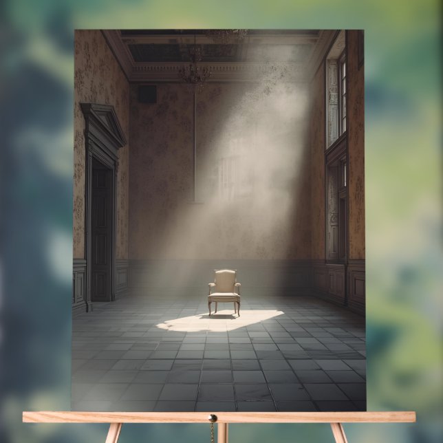 Solitary Light – Classical Interior Fine Art Print Acrylic Sign (Neutral)