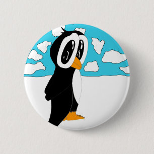 Solitary Penguin 2 Inch Round Button