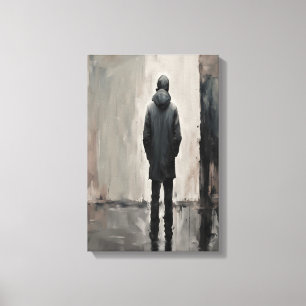 Solitary Reflection – Minimalist Art Canvas Print