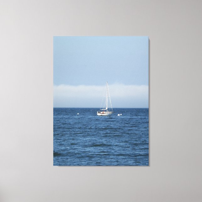 Solitary Sail Canvas Print (Front)