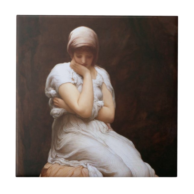 Solitude (by Frederic Leighton) Tile (Front)