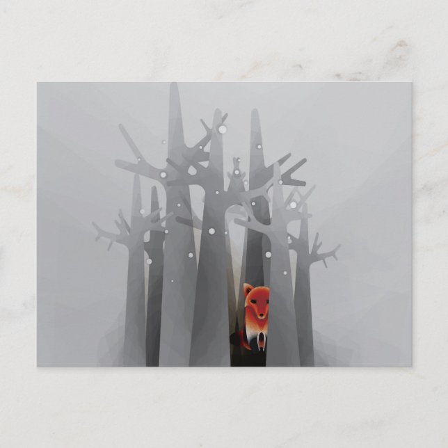 Solitude Fox Postcard (Front)