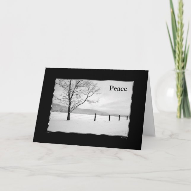 Solitude Holiday Peace Card (Front)