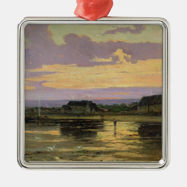 Solitude in the Evening, Morsalines Metal Ornament (Front)