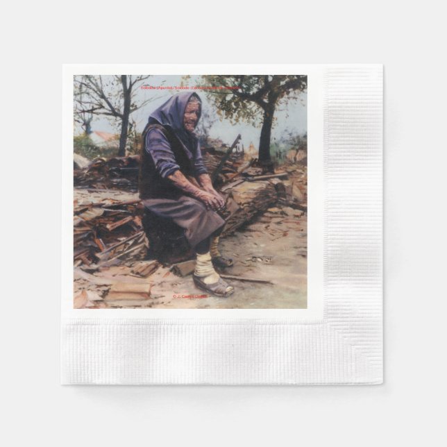 Solitude (Point) Napkin (Front)