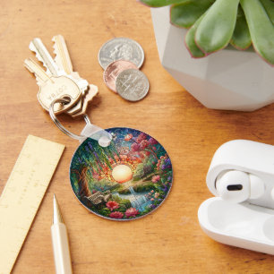 Solitudes Sanctuary A Ceramic Path to Reflection Keychain