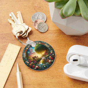 Solitudes Sanctuary A Ceramic Path to Reflection Keychain