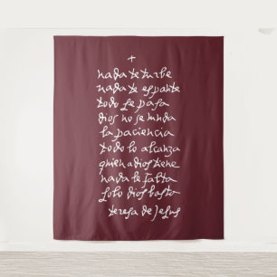 Solo Dios basta (Let nothing disturb thee) Tapestry