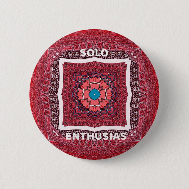 Solo Enthusiasm 2 Inch Round Button (Front)