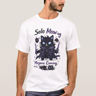 Solo Meow-ing – Shadow Hunter Cat Parody T-Shirt