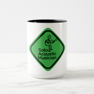 Solo Musicien Acoustique Mug Green