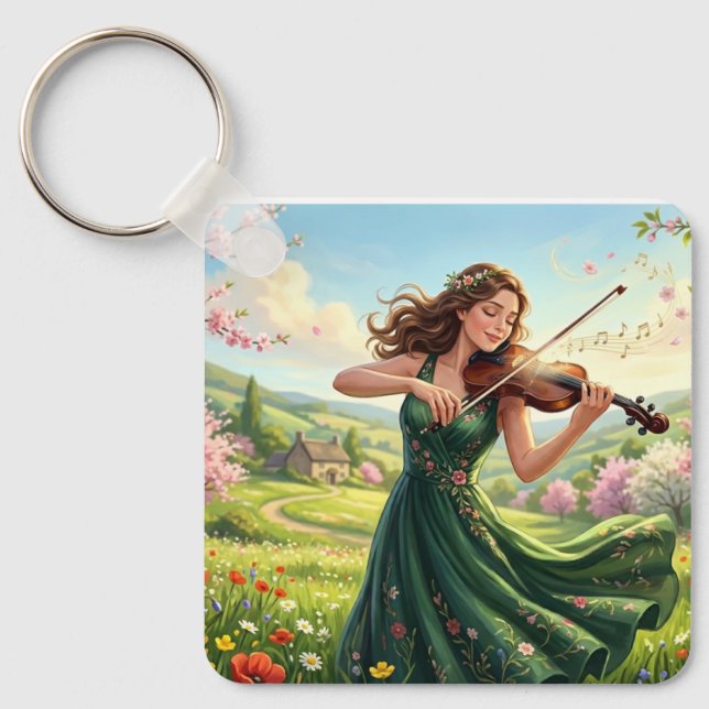 Soloist Violinist Keychain (Front)