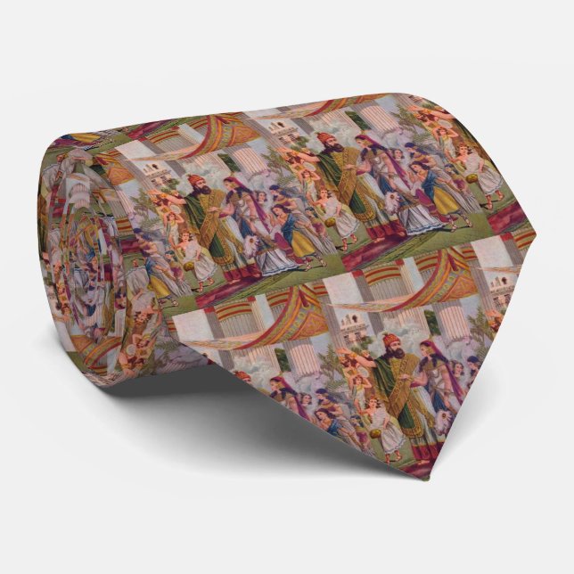Solomon And Sheba Tie (Rolled)