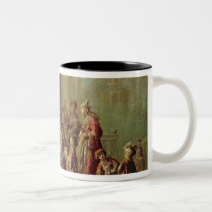 Solomon and the Queen of Sheba, or Esther before A Two-Tone Coffee Mug