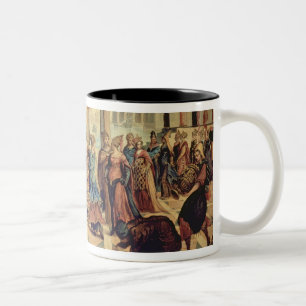 Solomon and the Queen of Sheba Two-Tone Coffee Mug