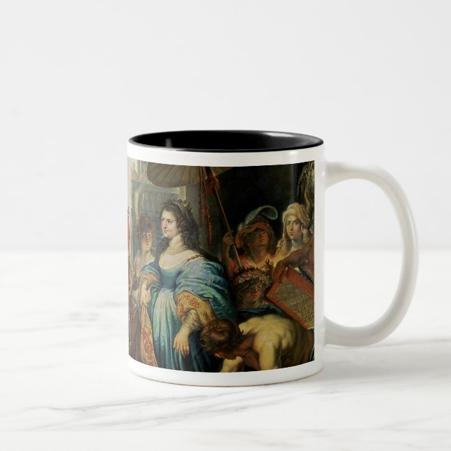 Solomon and the Queen of Sheba Two-Tone Coffee Mug (Right)