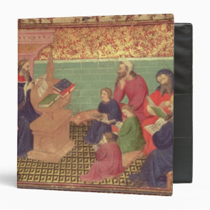 Solomon dictates the Proverbs Binder