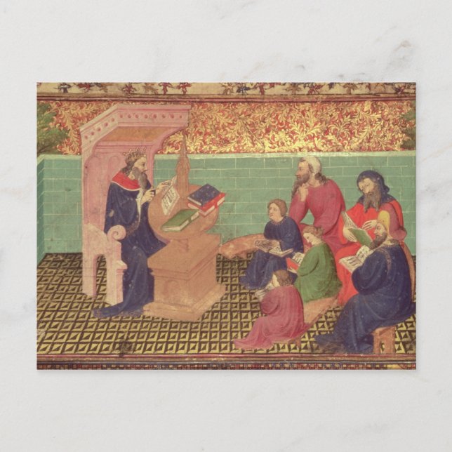 Solomon dictates the Proverbs Postcard (Front)