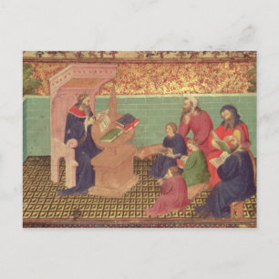 Solomon dictates the Proverbs Postcard