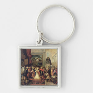 Solomon in the Treasury of the Temple, 1633 Keychain