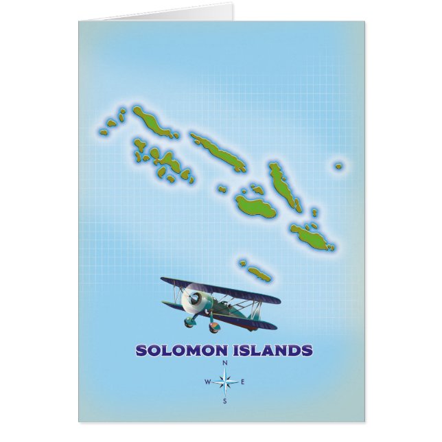 Solomon islands cartography map. (Front)