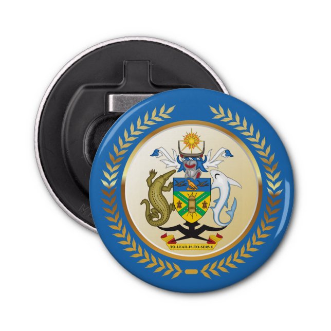 Solomon Islands Coat of Arms Bottle Opener (Front)