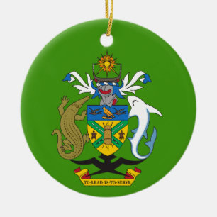 Solomon Islands Crest Christmas Ornament