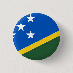 Solomon Islands Flag 1 Inch Round Button