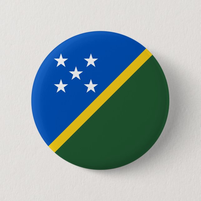Solomon Islands Flag 2 Inch Round Button (Front)
