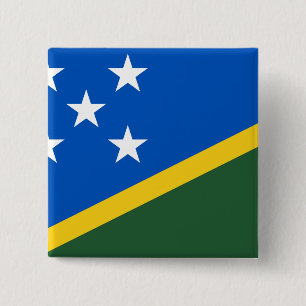 Solomon Islands Flag 2 Inch Square Button