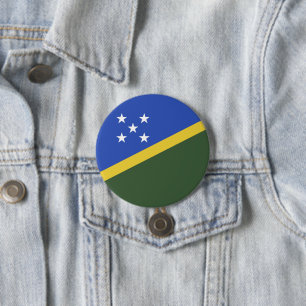 Solomon Islands flag 3 Inch Round Button