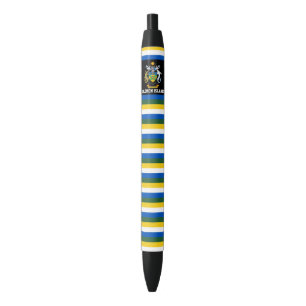 Solomon Islands Flag Cute Patriotic Black Ink Pen