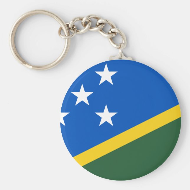 Solomon Islands Flag Keychain (Front)