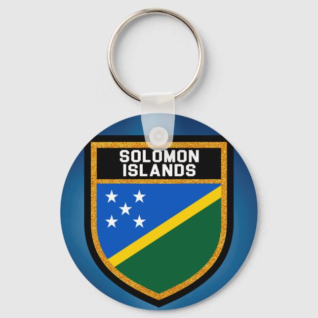 Solomon Islands Flag Keychain (Front)