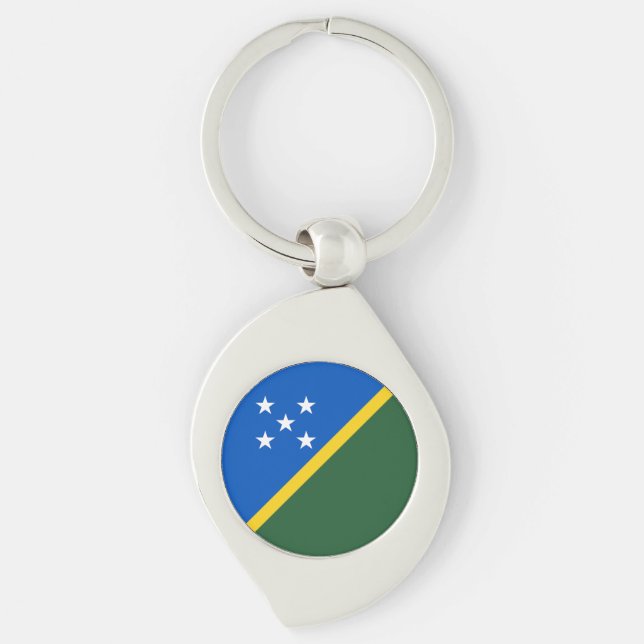 Solomon Islands Flag Keychain (Front)