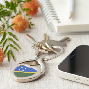 Solomon Islands flag Keychain