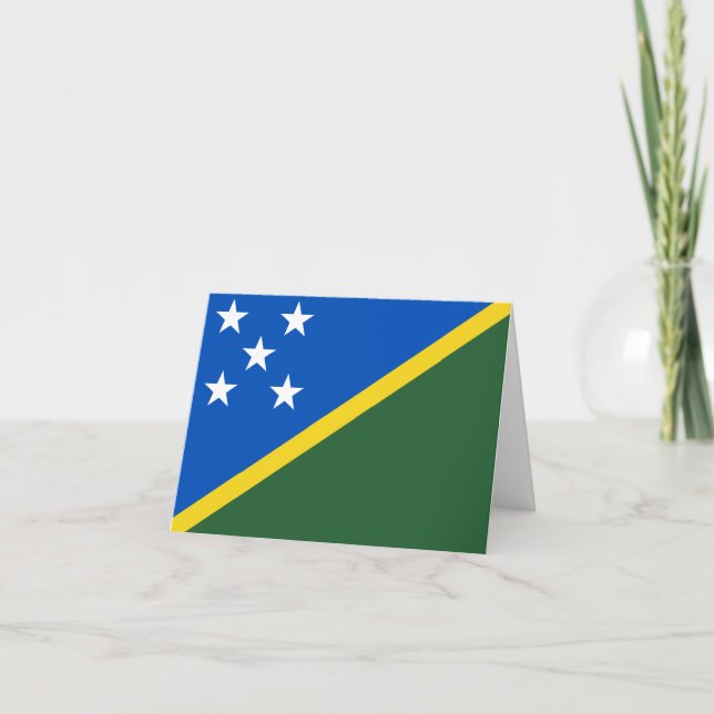 Solomon Islands Flag Notecard (Front)