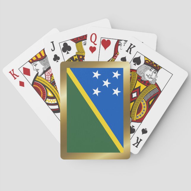 Solomon Islands Flag Playing Cards (Back)