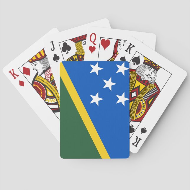 Solomon Islands Flag Playing Cards (Back)