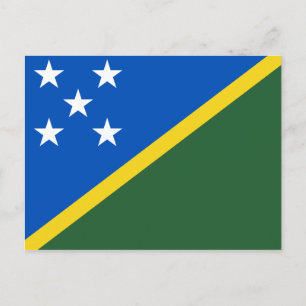 Solomon Islands Flag Postcard