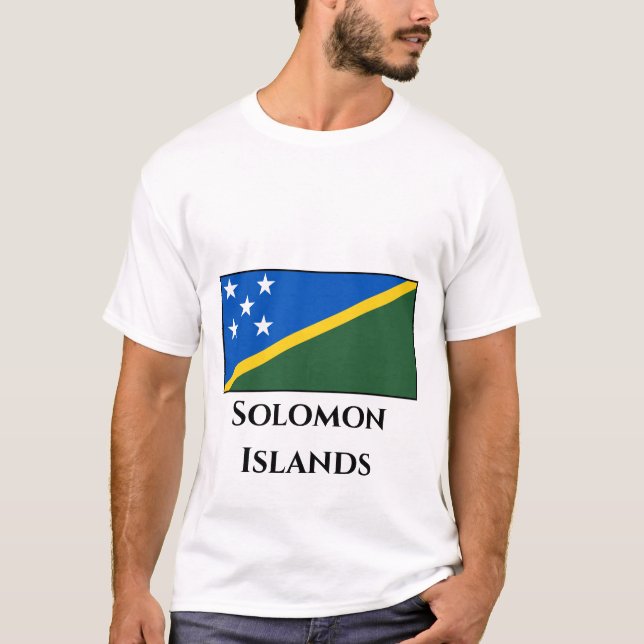 Solomon Islands Flag T-Shirt (Front)