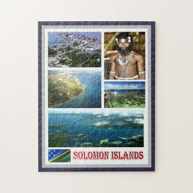 Solomon Islands - Mosaic - Jigsaw Puzzle (Vertical)