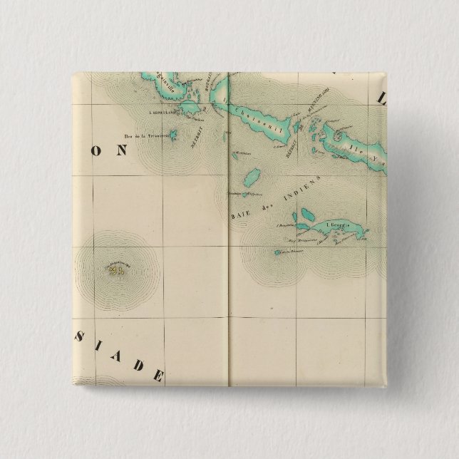 Solomon Islands Oceania no 32 2 Inch Square Button (Front)