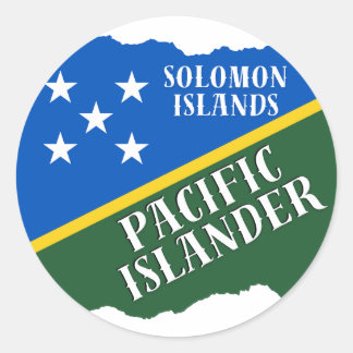 Solomon Islands Pacific Islander Classic Round Sticker