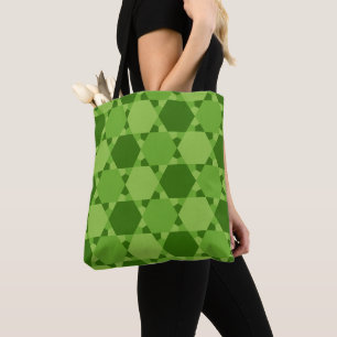 Solomon Seal Star of David Optical Illusion Tote Bag