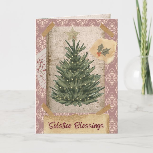 Solstice Blessures Carte de vacances (Devant)