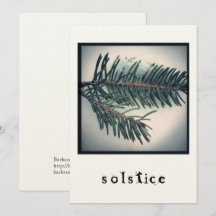Solstice - Carte de vacances